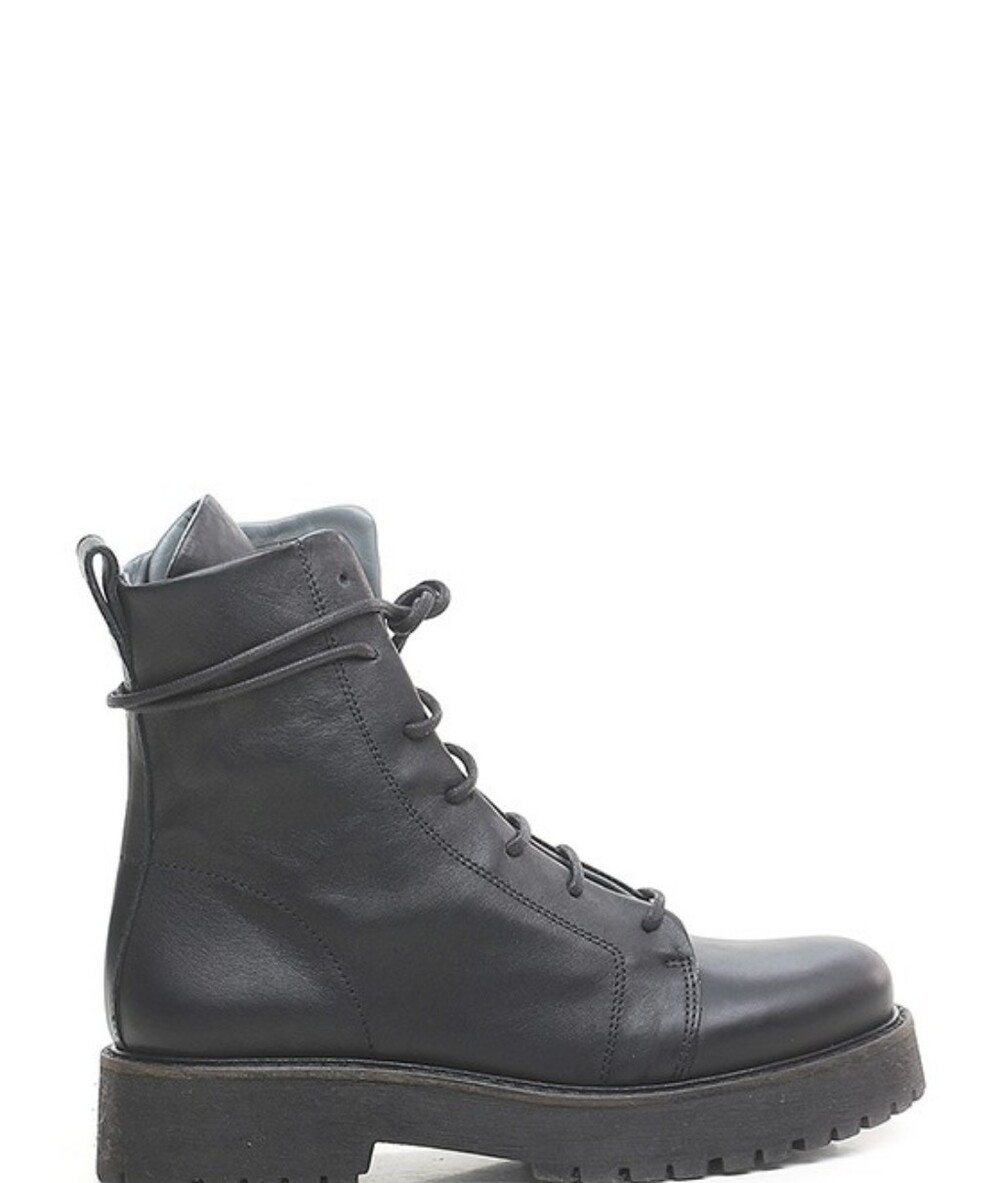 PATRIZIA BONFANTI Platform Combat Shearling Fur Boot 36